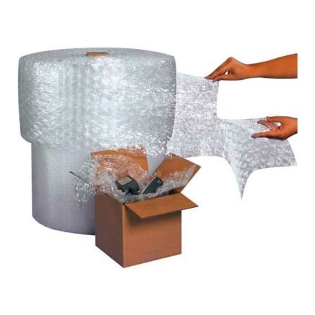The Packaging Wholesalers Perforated Air Bubble Roll, 12"W x 375'L x 5/16" Thick, Clear, 4/Pack CBSBW516S12P